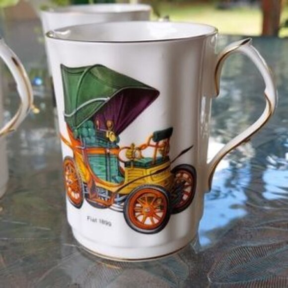 Set of six Fine bone china mugs. - Picture 6 of 12